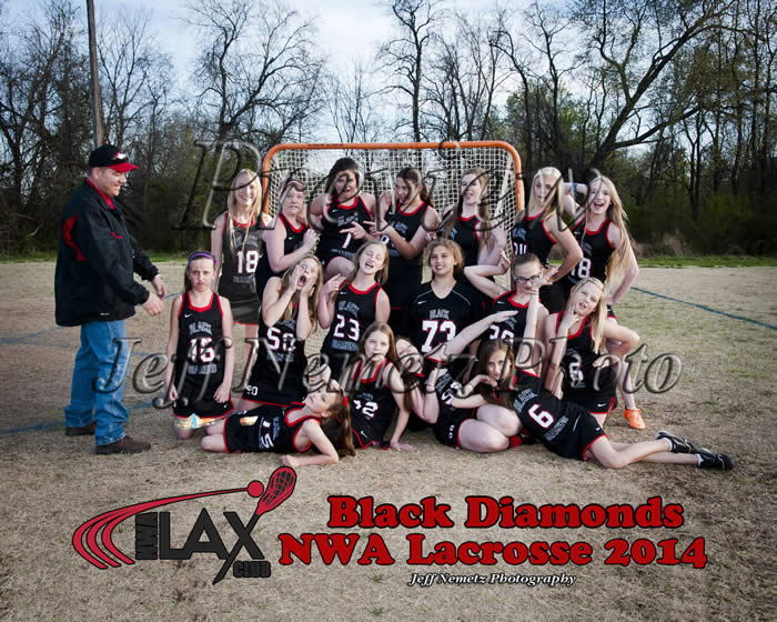 14008 NWA Lacrosse Black Diamonds Jr Hi Girls team