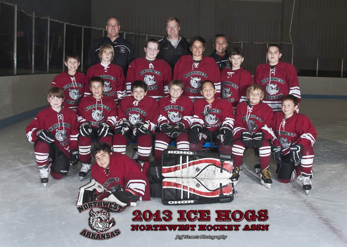 13024 NWA Ice Hogs Hockey Squirts Team